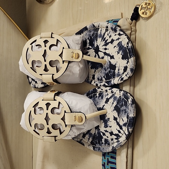 ●RARE●Like NEW● Tory Burch Tie Dye Miller in Ivory(White) - Picture 8 of 13